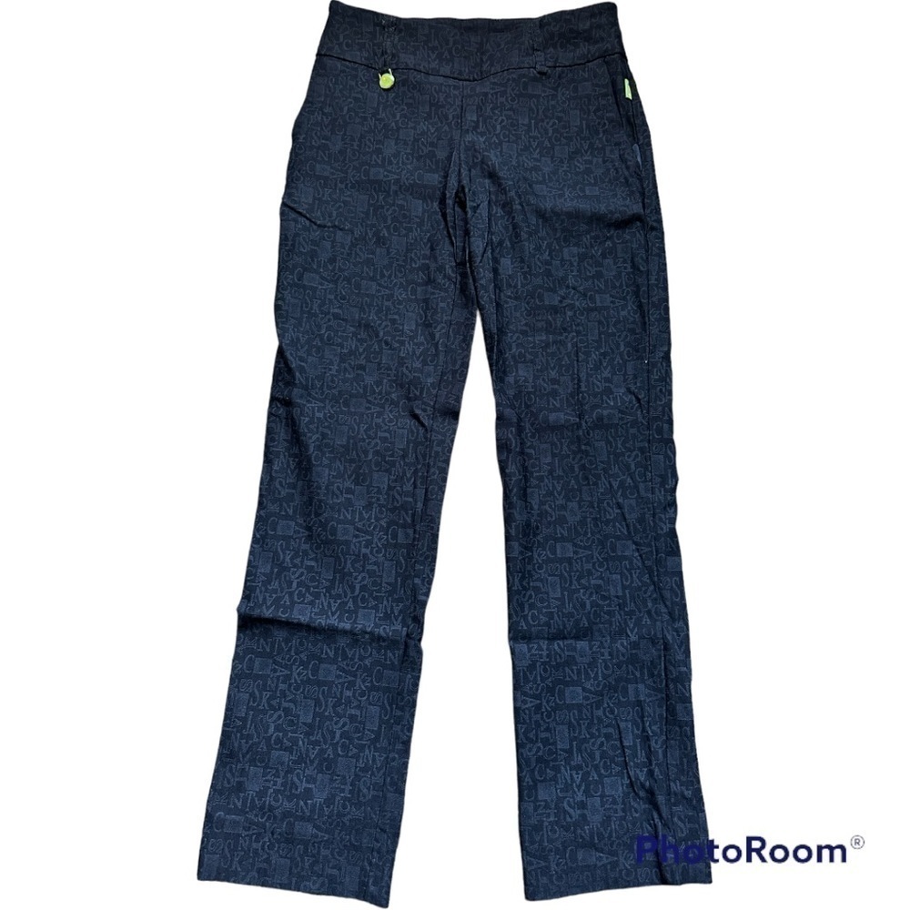 Swing control woman’s golf pants size 0 printed letter